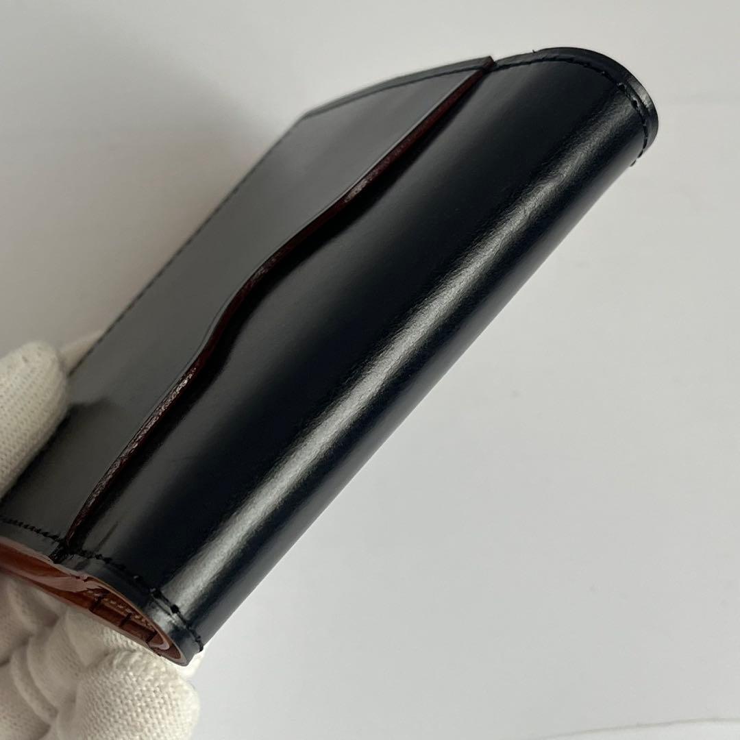 ✨未使用保管✨　GANZO シンブライドルレザー　ブラック　黒　財布　メンズ