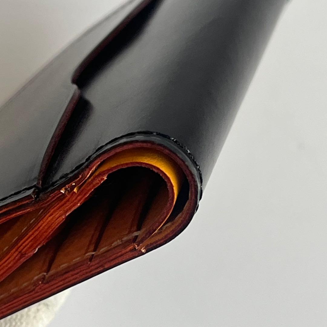 ✨未使用保管✨　GANZO シンブライドルレザー　ブラック　黒　財布　メンズ