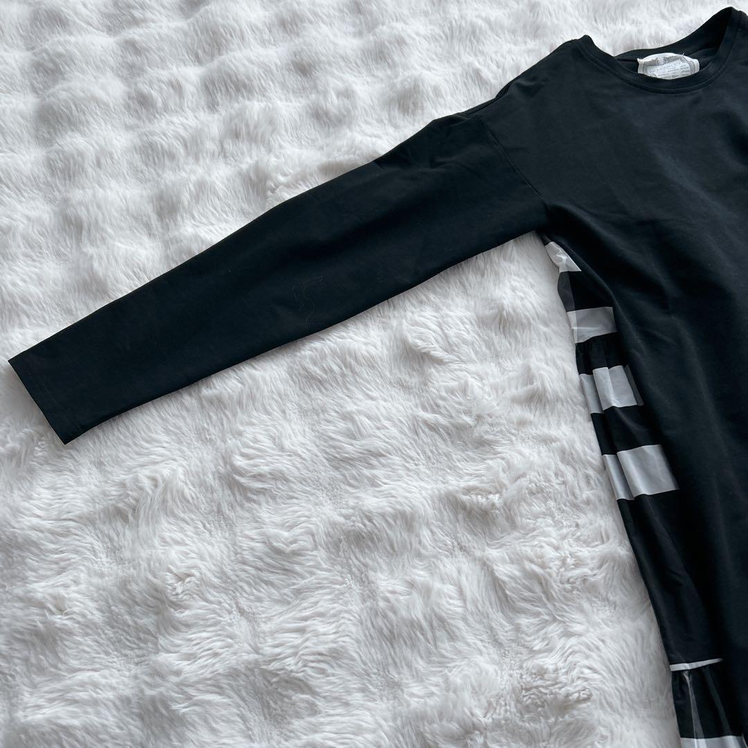 ビアズリー★ タフタビッグチェックワンピース　ブラック　チェック