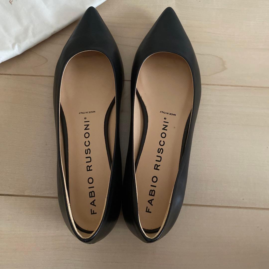 新品　ファビオルスコーニ　黒パンプス