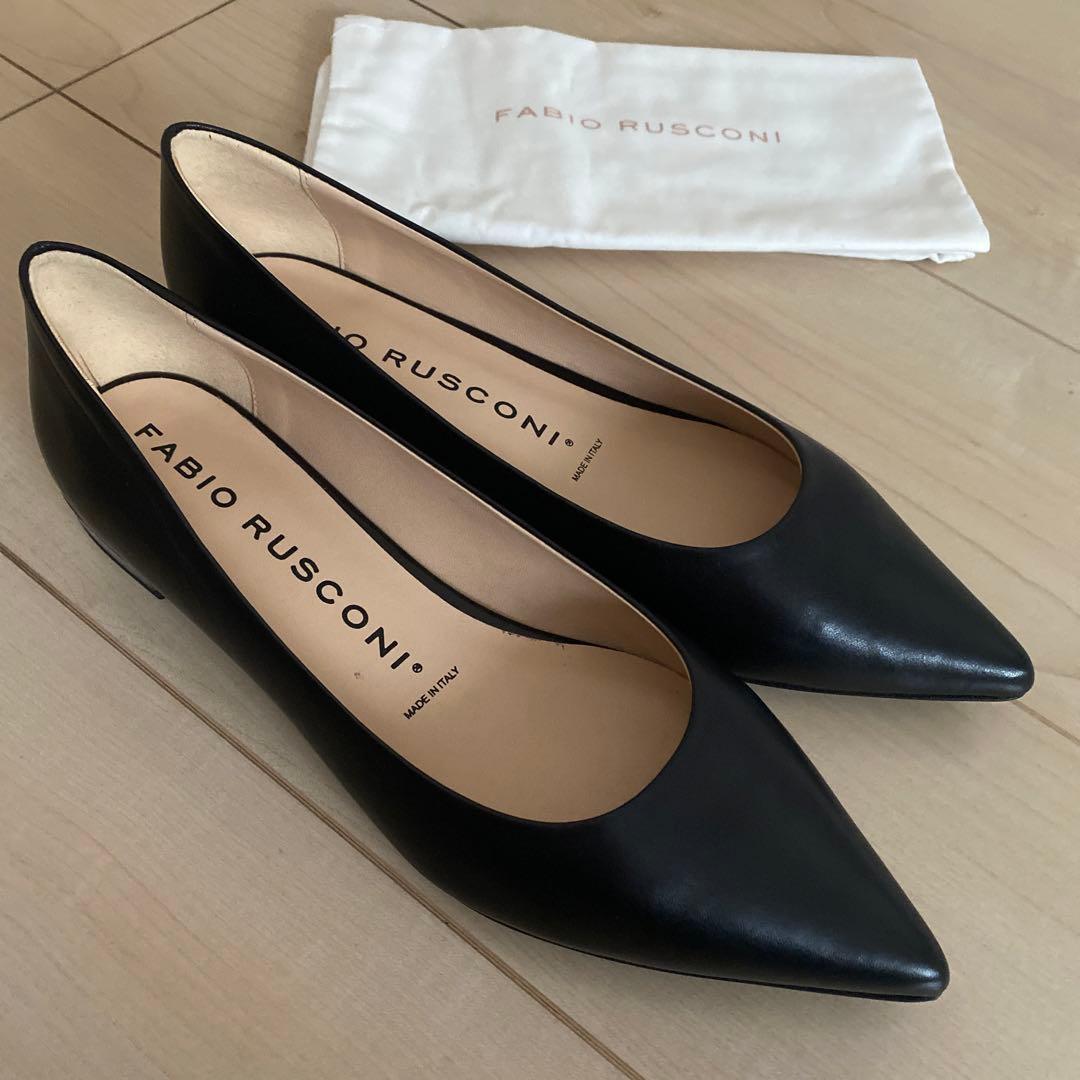 新品　ファビオルスコーニ　黒パンプス