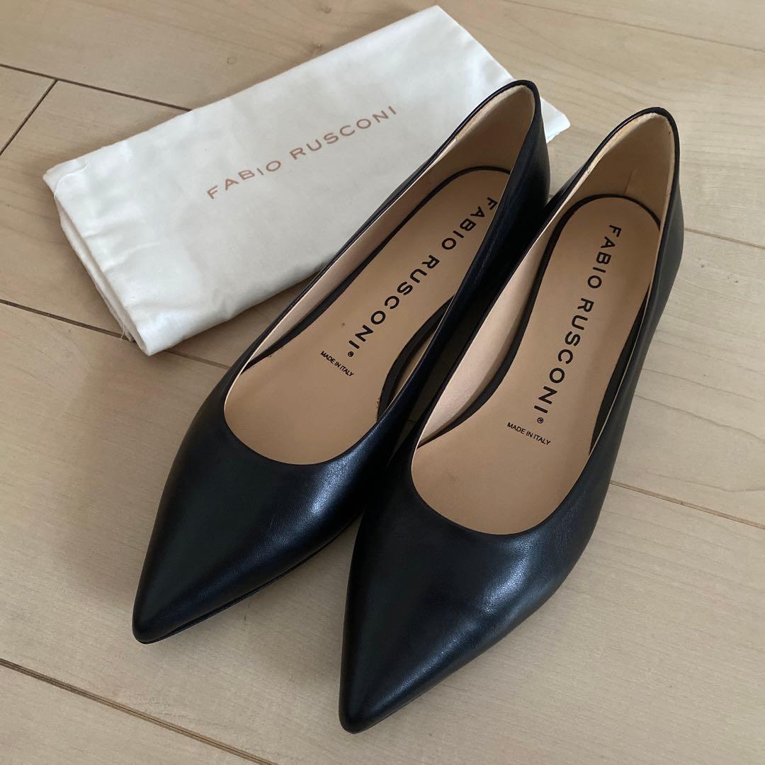 新品　ファビオルスコーニ　黒パンプス