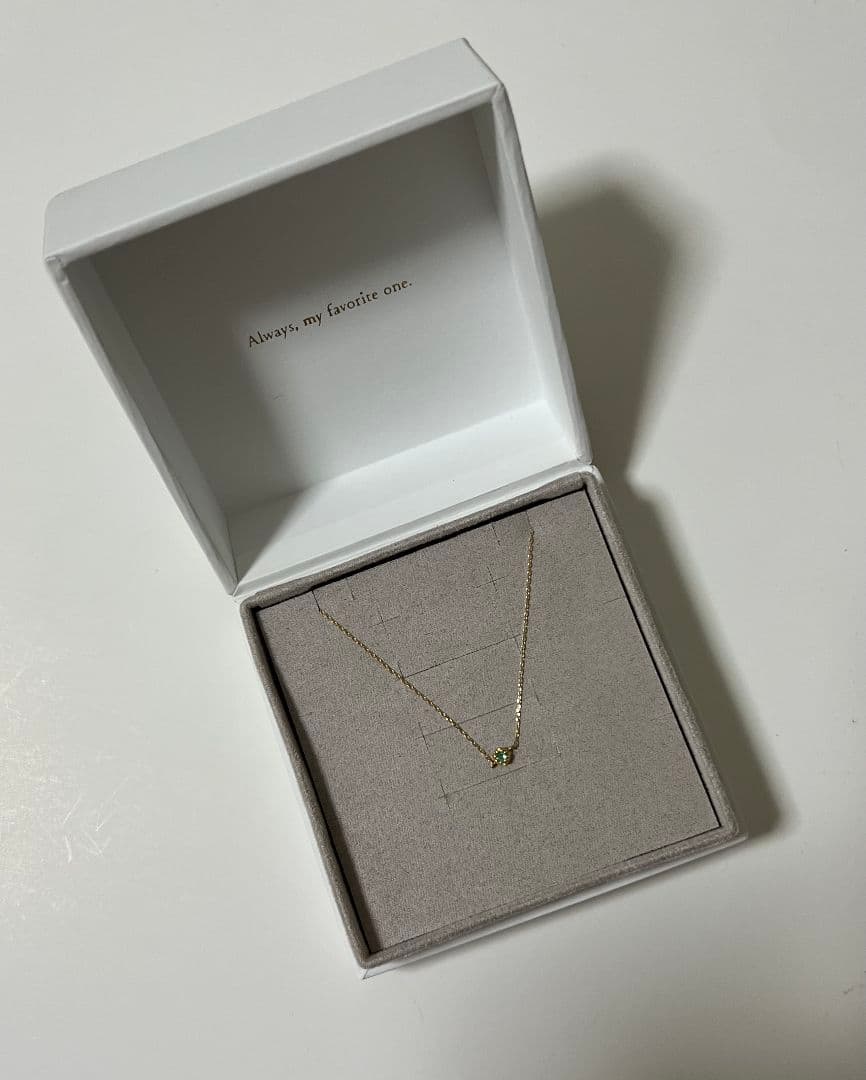 ete　K18　ペリドット　ブレスレット「幸福・運命の絆」誕生石