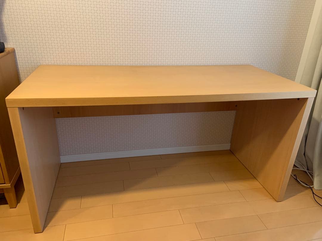 無印良品　MUJI 無垢材デスク　ブナ材　コの字　廃盤