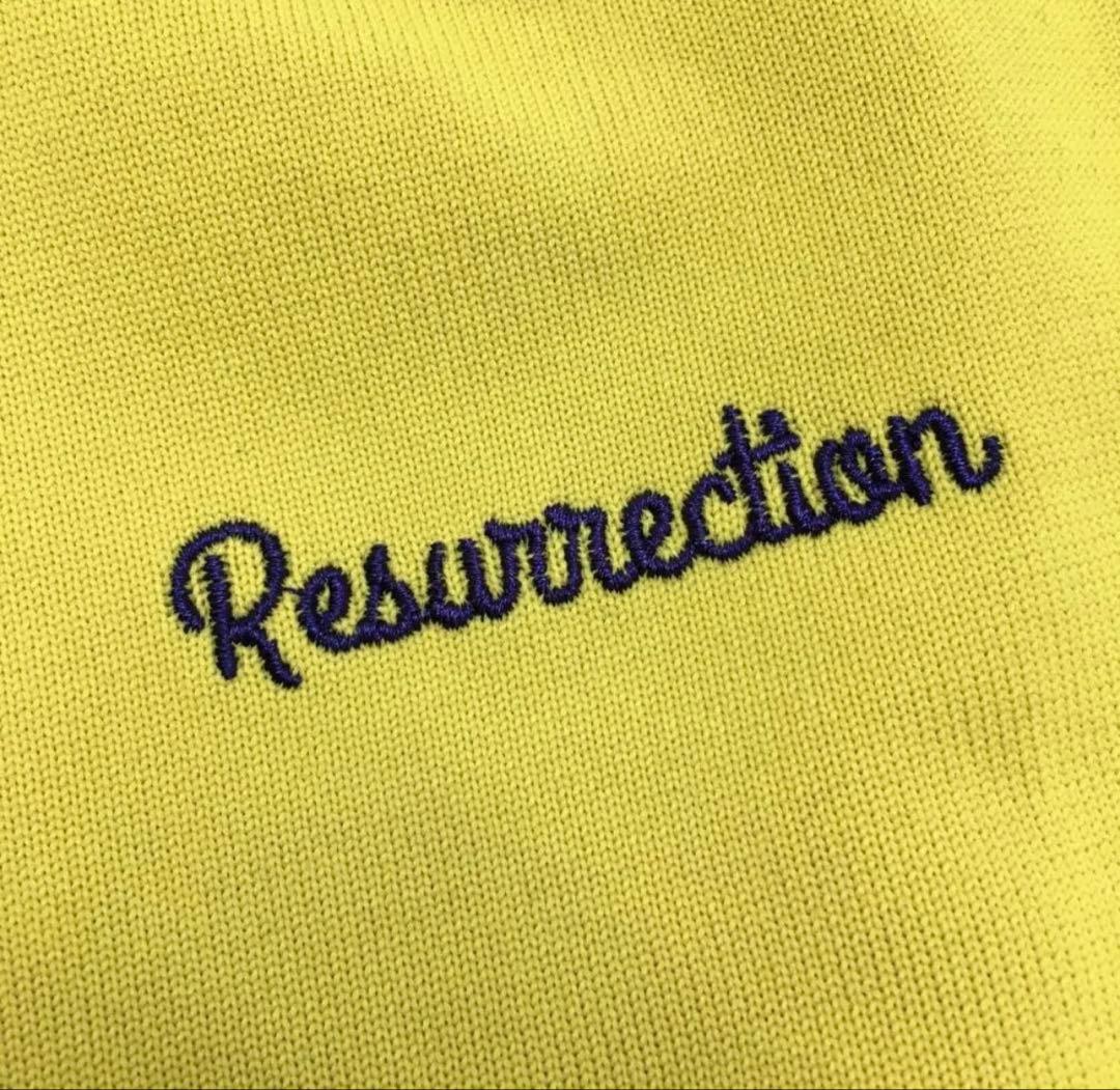 超美品　レザレクション　マスタードイエローニット　ロゴ長袖Ｍ