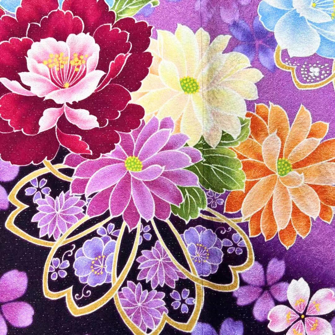 ≪早い者勝ち≫【美品】 振袖セット 成人式 正絹 古典柄 総柄 赤 *161 ●