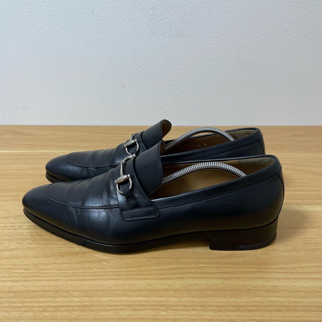 グッチ　ホースビットローファー　レザー　ブラック　8