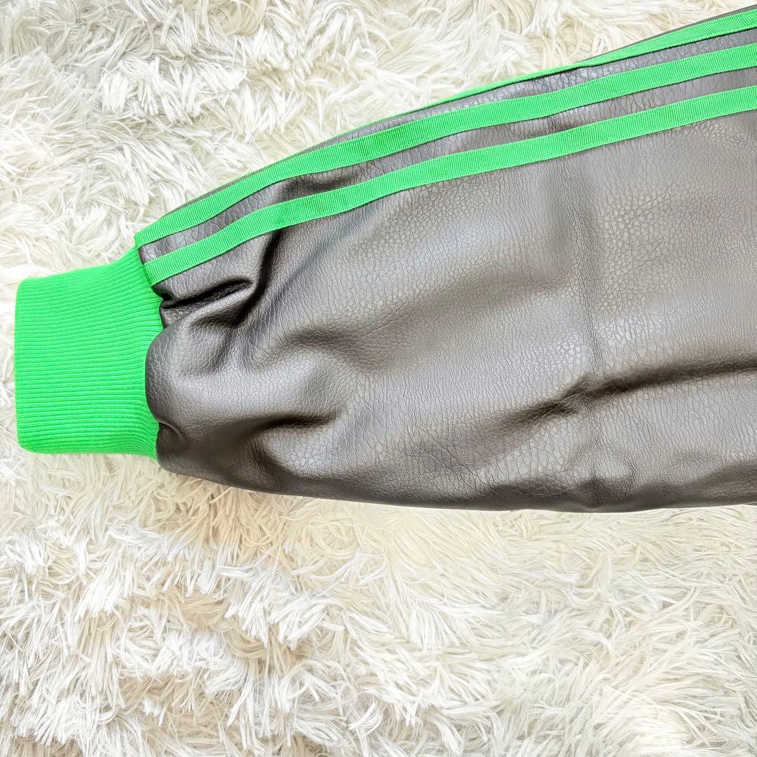 adidas スタジャン グリーン ブラック　XLサイズ