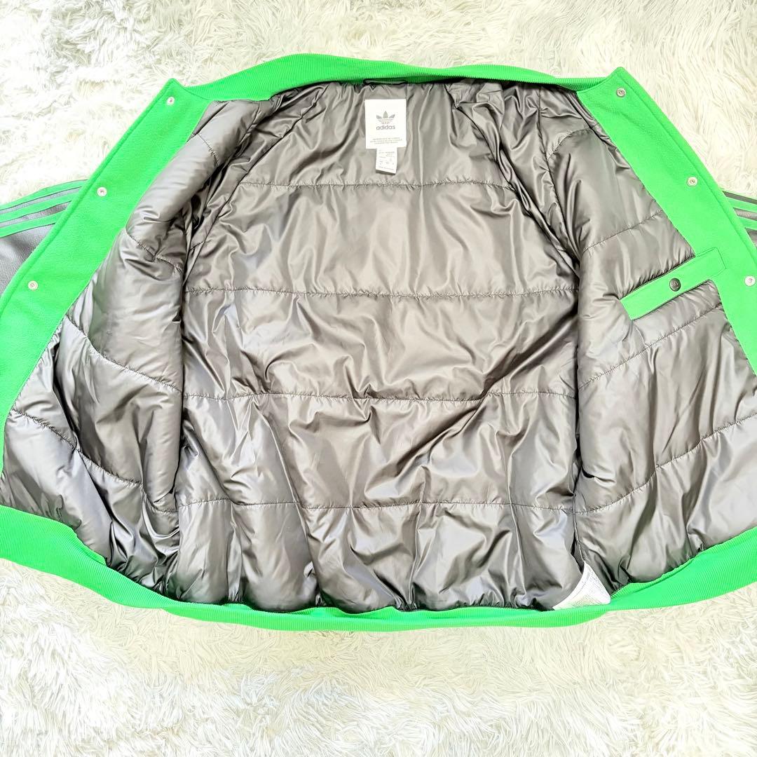 adidas スタジャン グリーン ブラック　XLサイズ