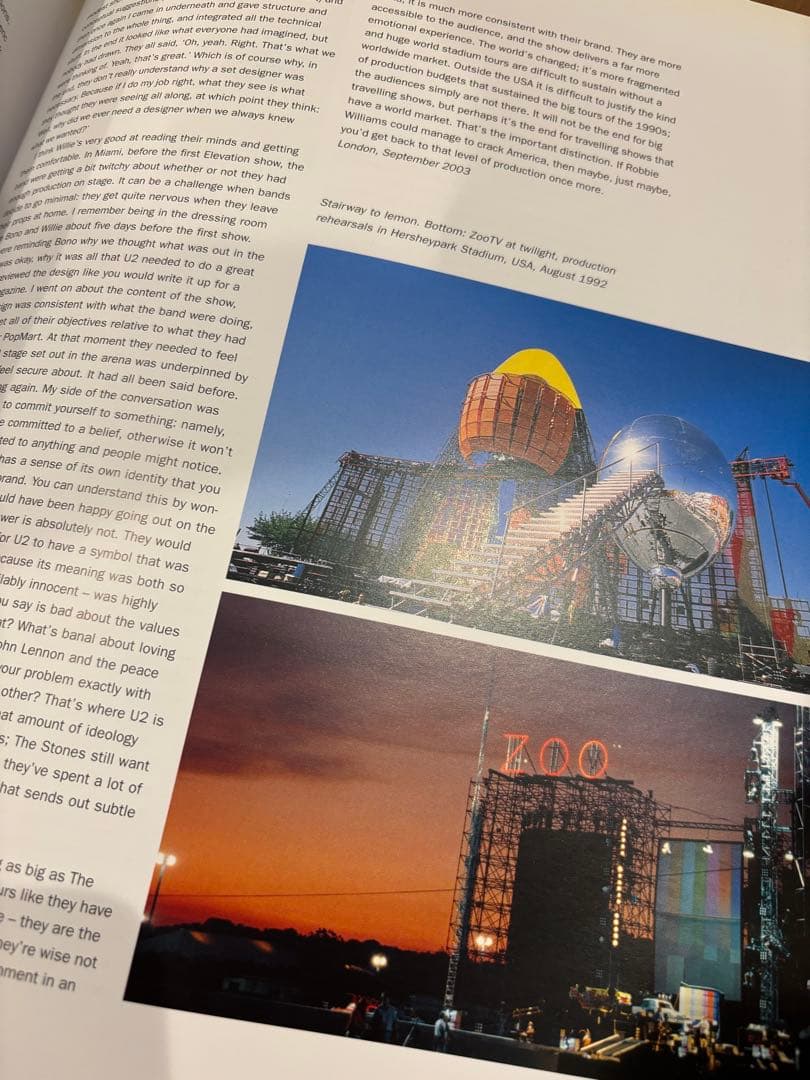 U2 大型本　U2 SHOW 洋書　U2 BY U2 日本語　舞台　芸術