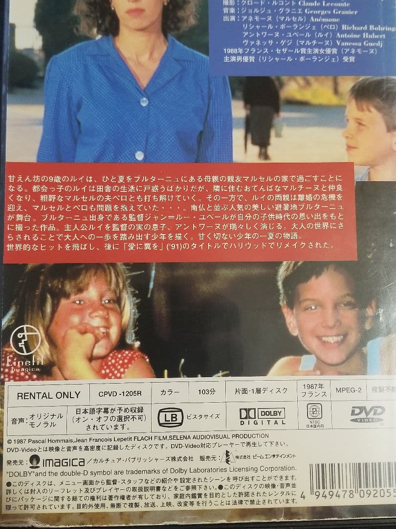 廃盤レア『フランスの思い出』おてんば娘と少年のわんぱくな交流