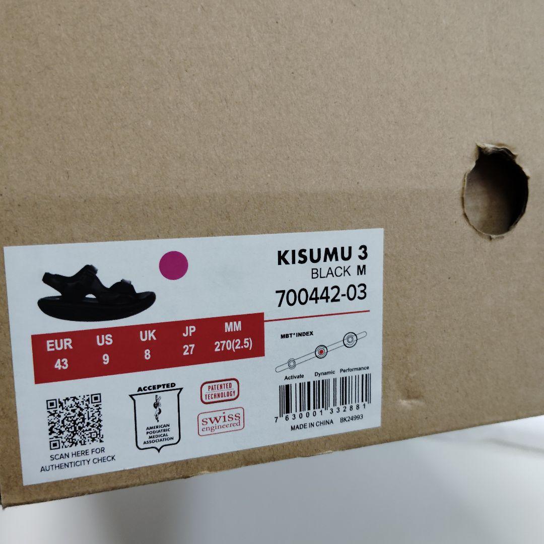 MBT KISUMU 3 ブラック M 27cm