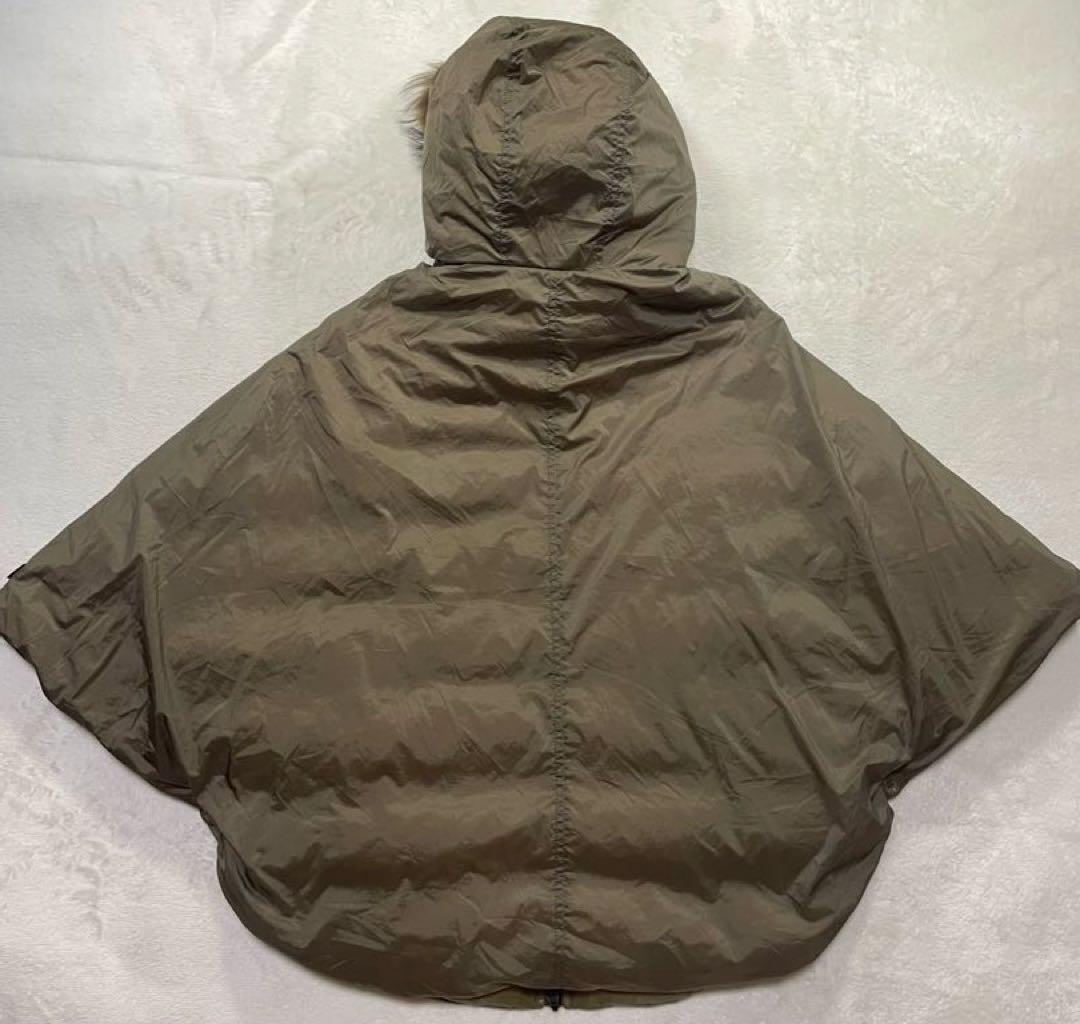 TATRAS タトラス ファー　ポンチョ ケープコート ダウン リバーシブル