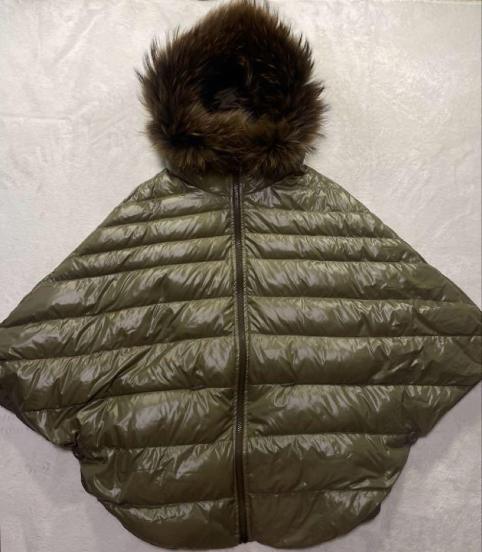 TATRAS タトラス ファー　ポンチョ ケープコート ダウン リバーシブル