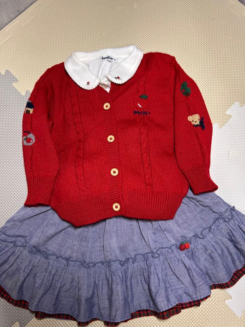 ファミリア 秋 冬服 コーデ売り セット 80cm 女の子 美品あり