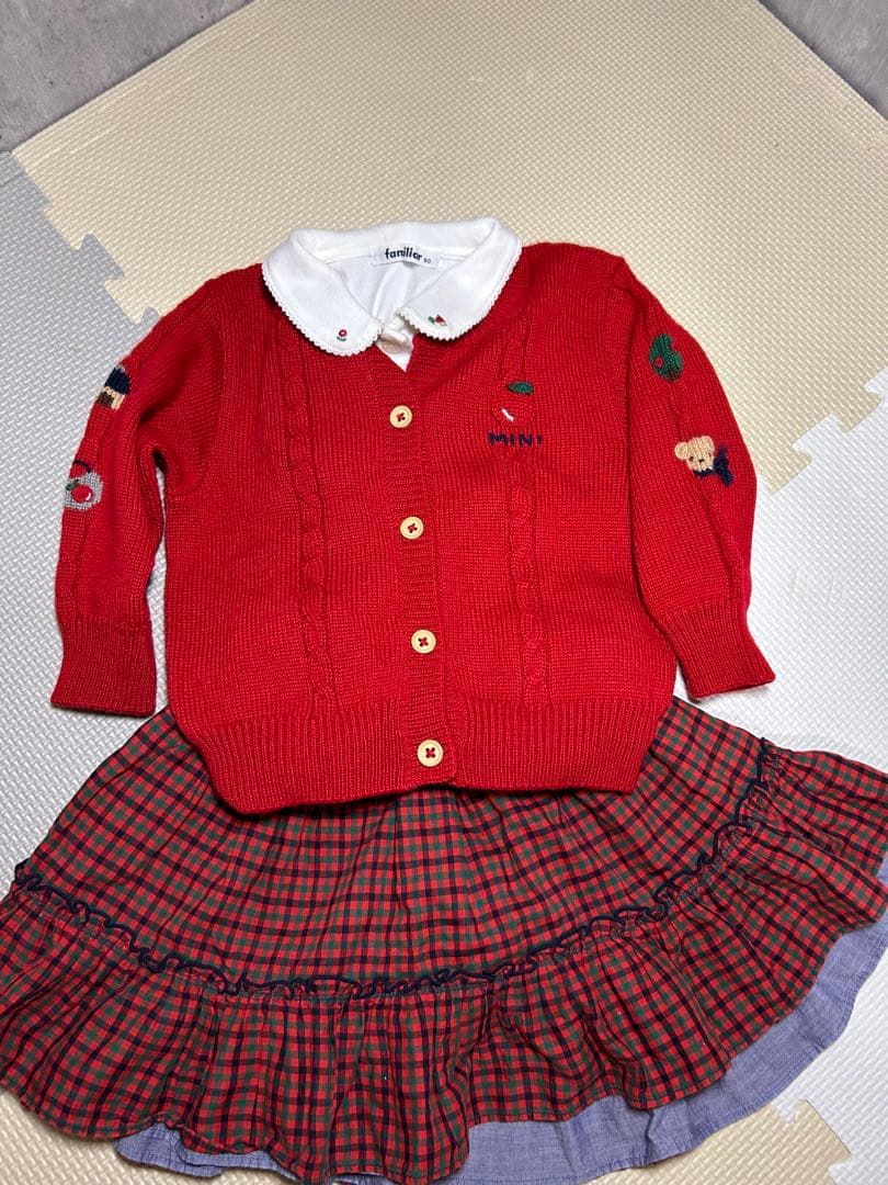 ファミリア 秋 冬服 コーデ売り セット 80cm 女の子 美品あり