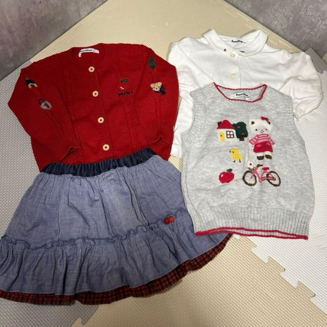 ファミリア 秋 冬服 コーデ売り セット 80cm 女の子 美品あり
