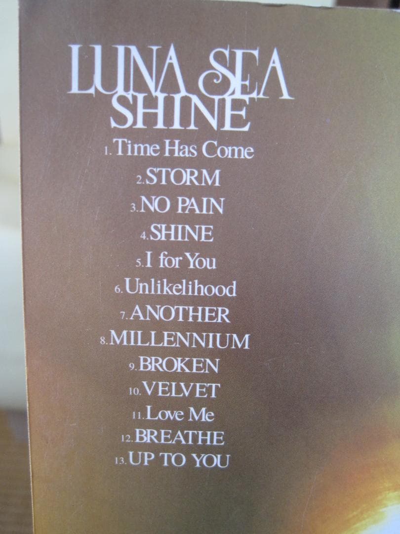LUNA SEA SHINE バンドスコア シャイン 1998年