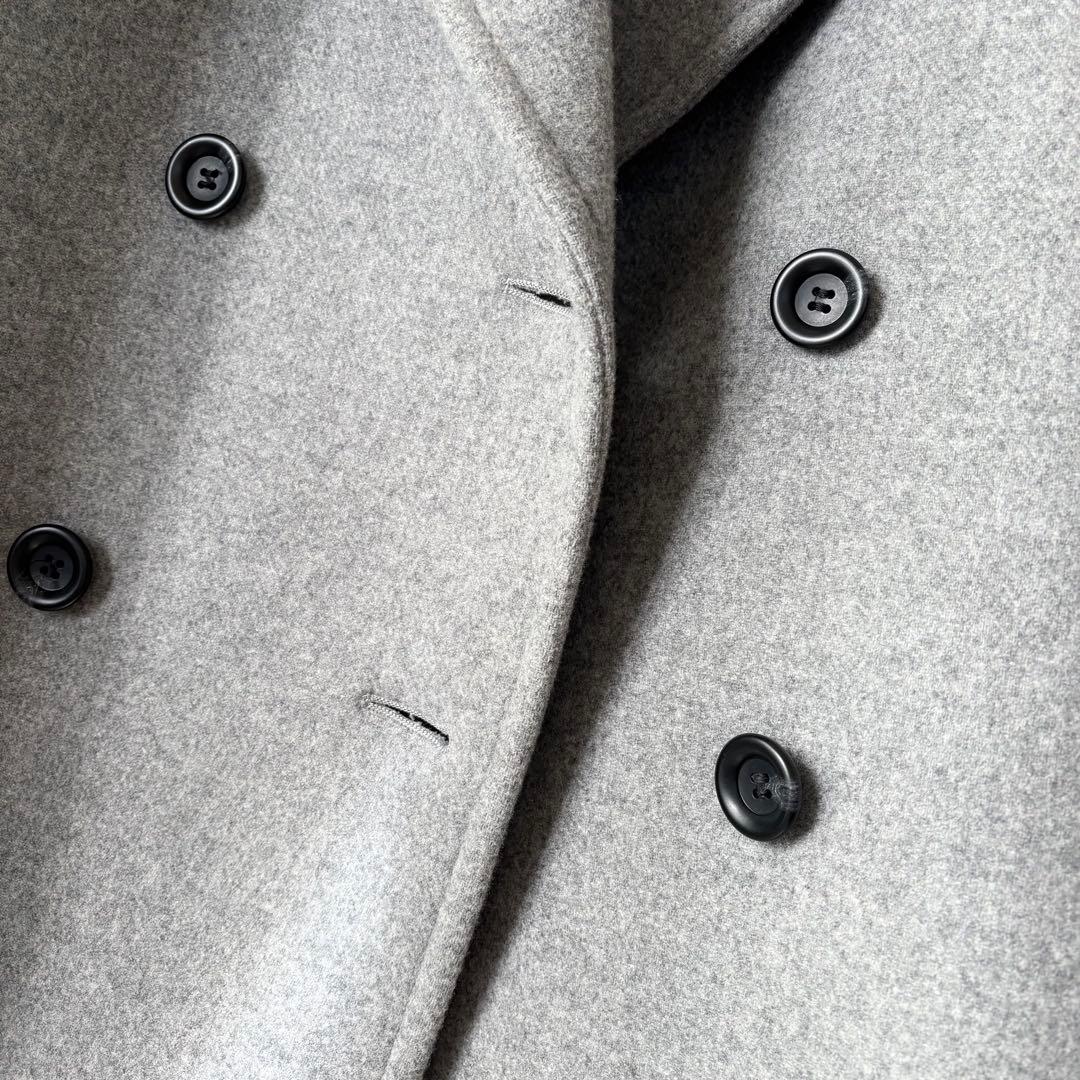 極美品✨スピックアンドスパン 人気 WメルトンPコート グレー 36