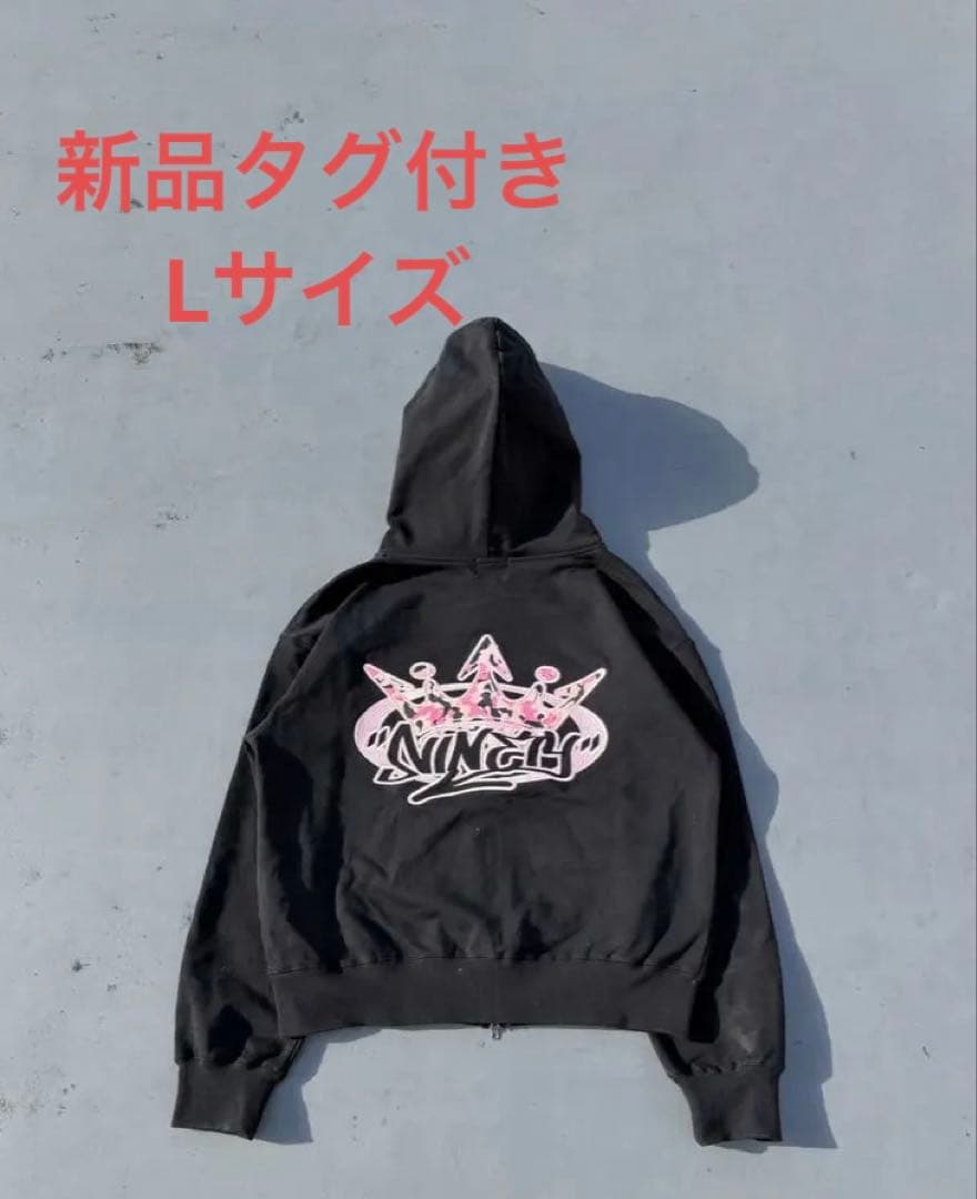トップス 9090 King Logo Zip Hoodie