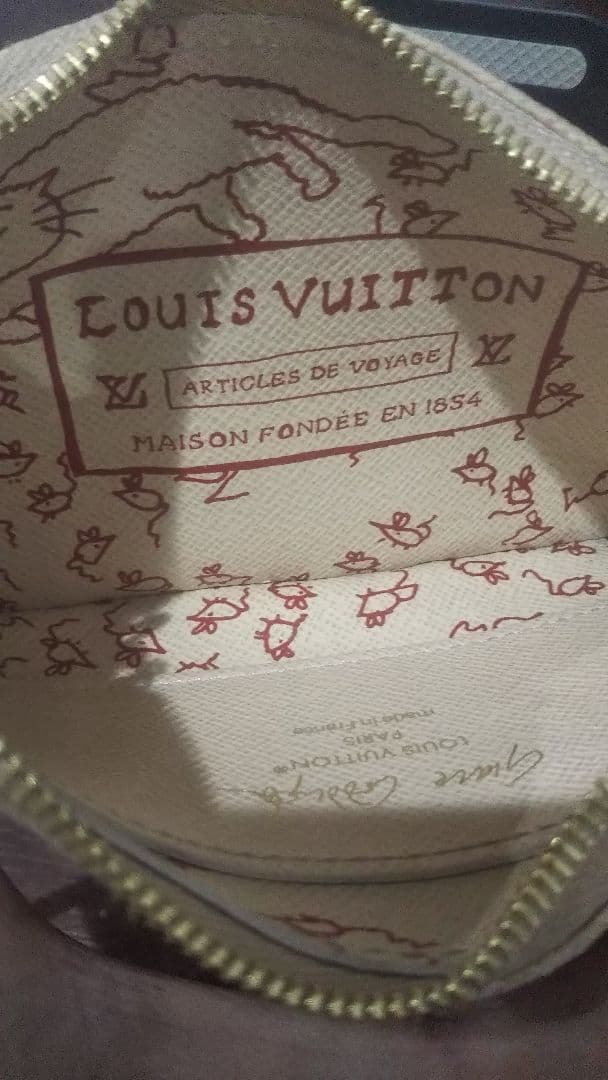 【格安】 ルイ・ヴィトン ミャオウグラムパターン 小銭入れ ケース