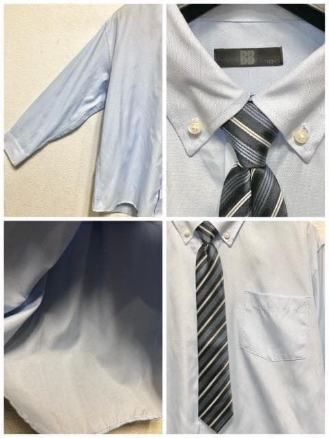 新品☆男子160E黒系フォーマルスーツ4点ネクタイ入学式卒業式〇G109