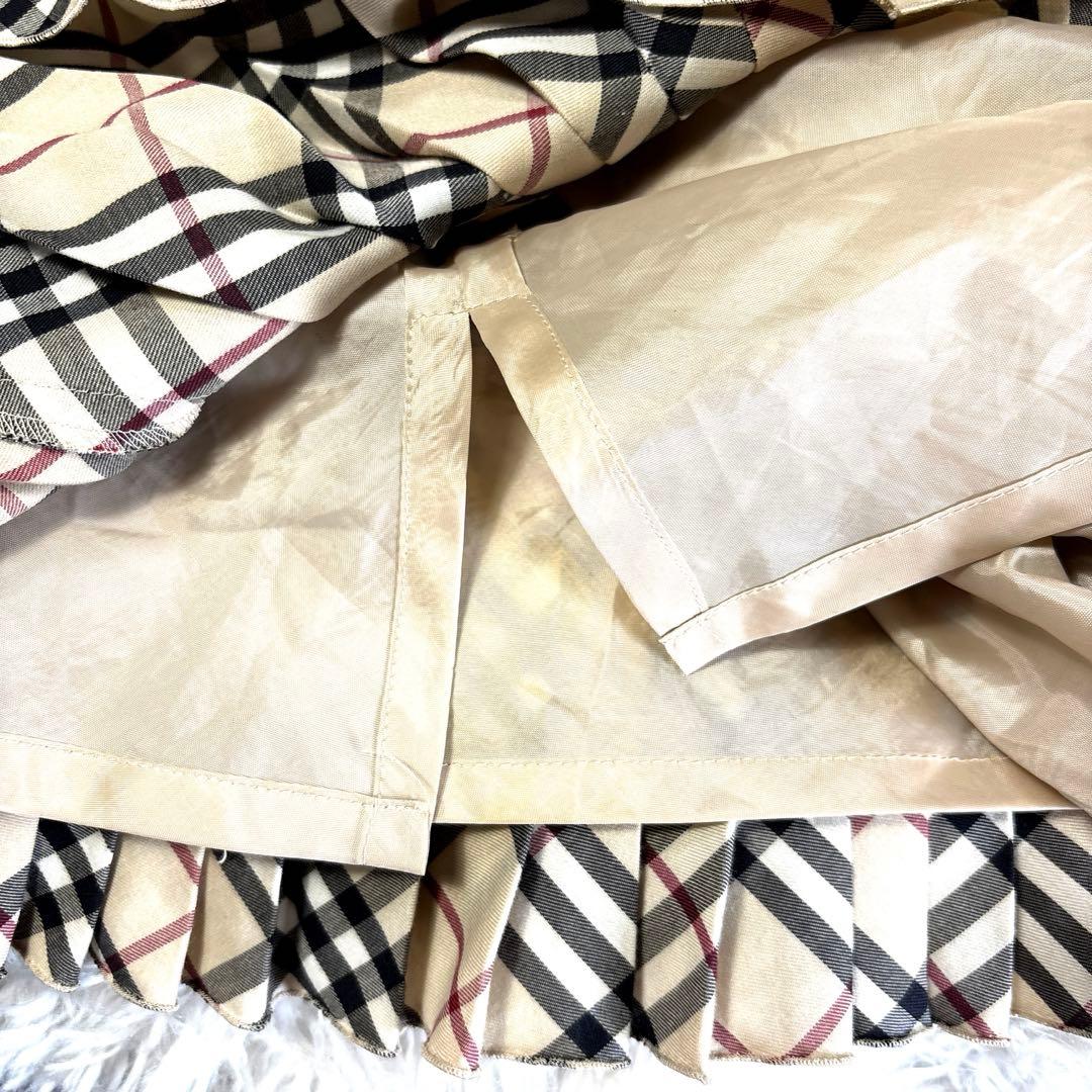 d*9様 ✨バーバリー　プリーツスカート　ミニスカート ノバチェック プリーツ