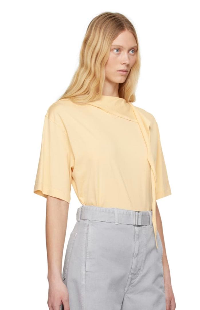 LEMAIRE FOULARD T-SHIRT LEMON GLAZE　M
