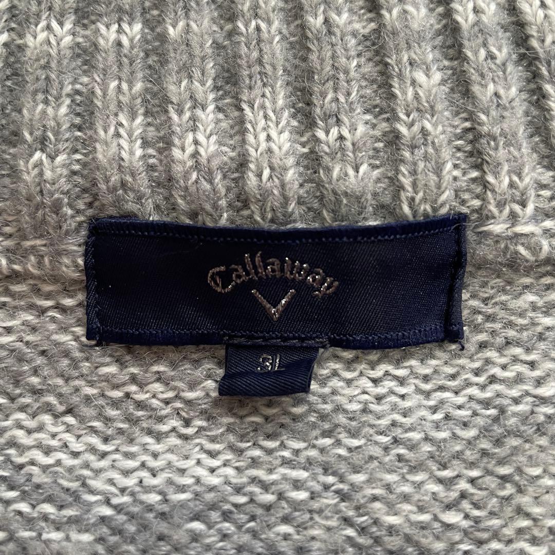 新品未使用 Callaway メランジグラデーションフルジップニット 3L