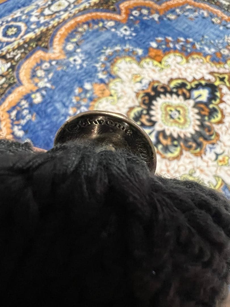 CHROME HEARTS レザーパッチ BSフレアボタン ニットキャップ