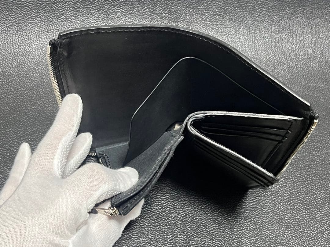 【N】REDMOON レッドムーン　ミドルウォレットL字　牛革