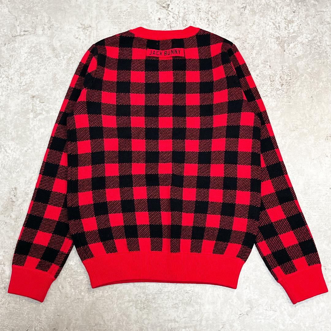JACK BUNNY!!人気カラー チェック柄 ニット セットアップ M