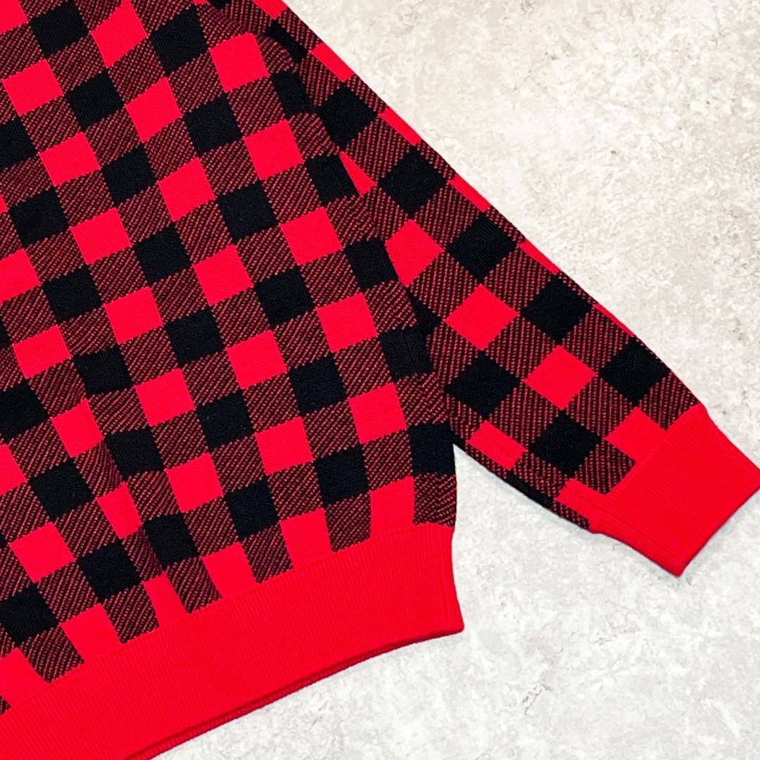 JACK BUNNY!!人気カラー チェック柄 ニット セットアップ M