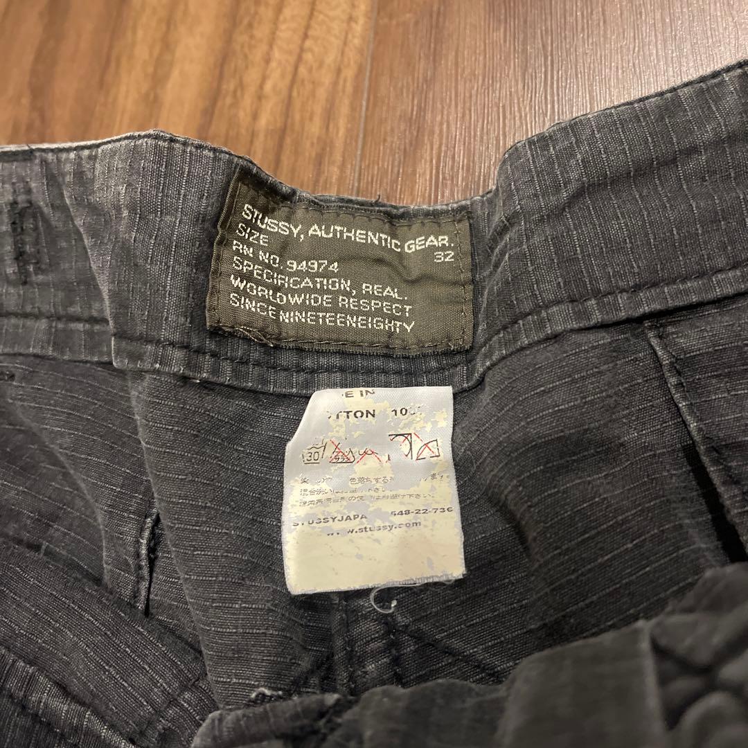 old stussy ハーフパンツ　32 90s 00s カーゴ