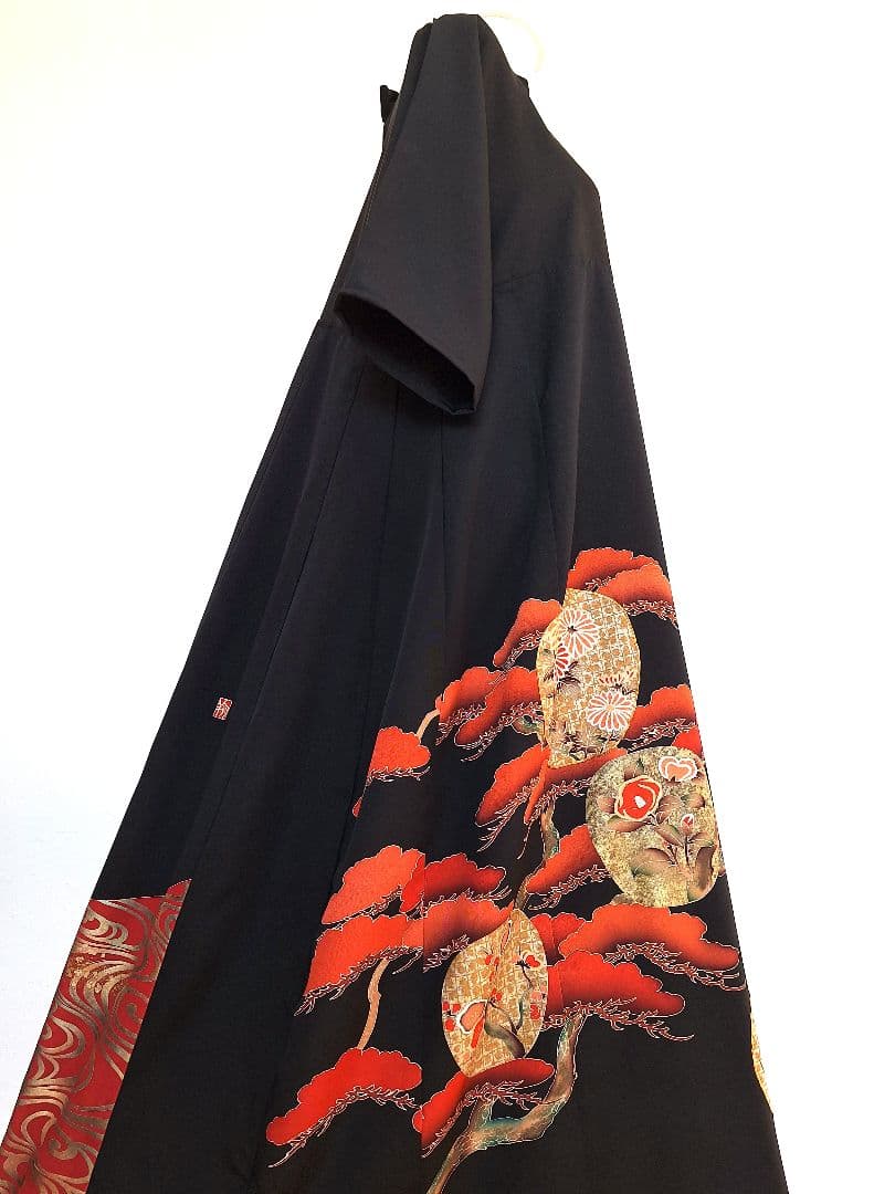 着物リメイクワンピース3645