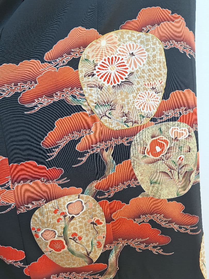 着物リメイクワンピース3645