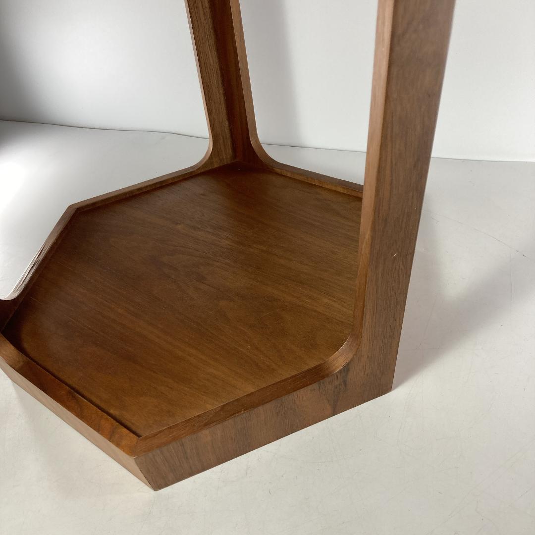 ヘキサゴン サイド テーブル　六角　レトロ アンティーク ビンテージ|3883|