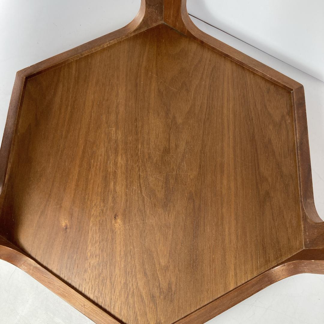 ヘキサゴン サイド テーブル　六角　レトロ アンティーク ビンテージ|3883|