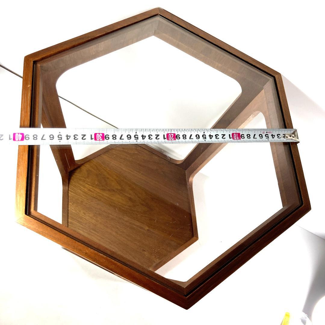 ヘキサゴン サイド テーブル　六角　レトロ アンティーク ビンテージ|3883|