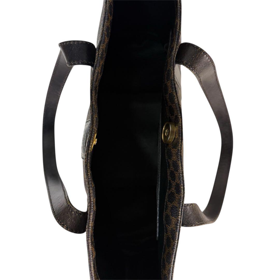 【希少】CELINE セリーヌ　ブラックマカダム トートバッグ A4収納