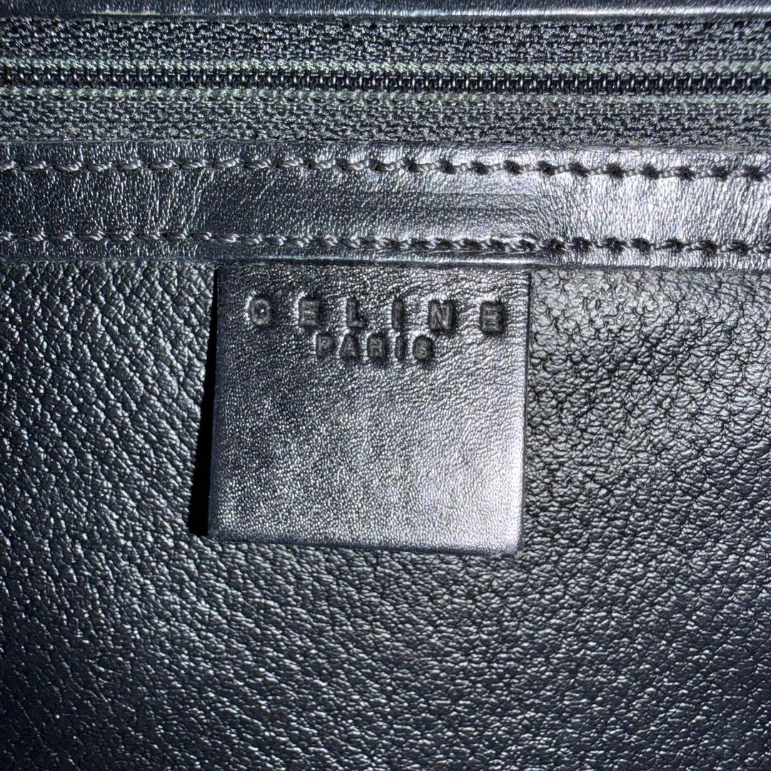 【希少】CELINE セリーヌ　ブラックマカダム トートバッグ A4収納