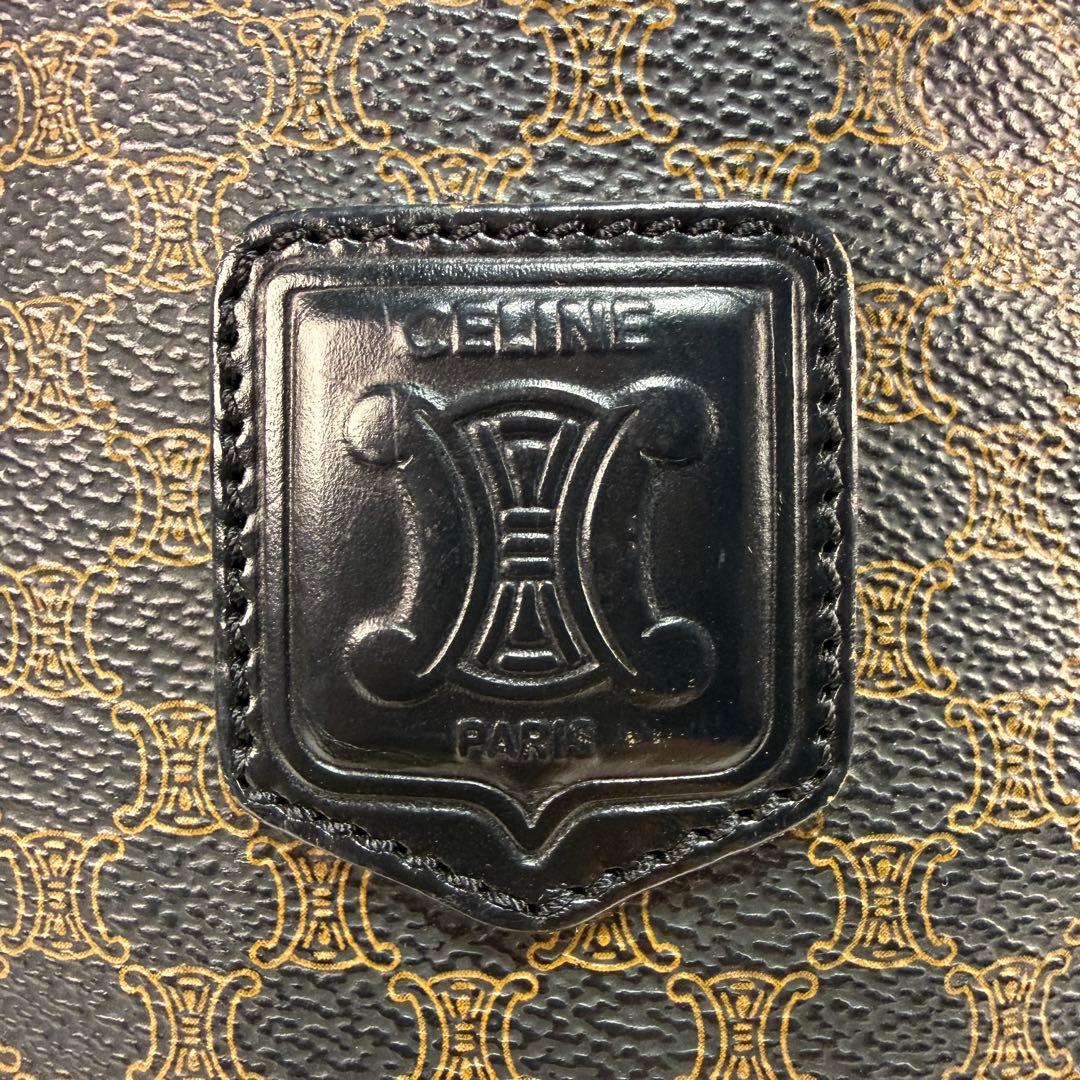 【希少】CELINE セリーヌ　ブラックマカダム トートバッグ A4収納