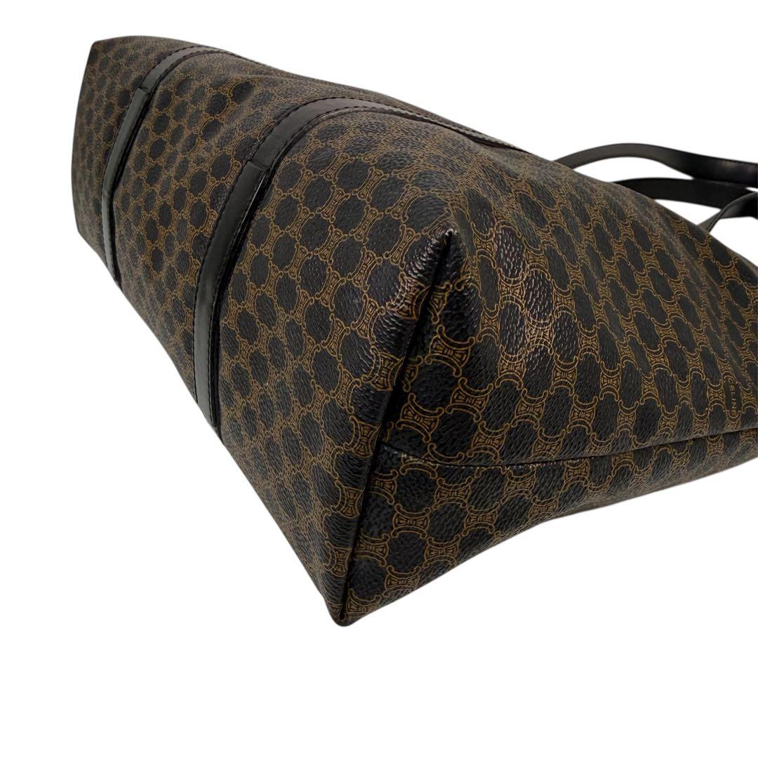 【希少】CELINE セリーヌ　ブラックマカダム トートバッグ A4収納