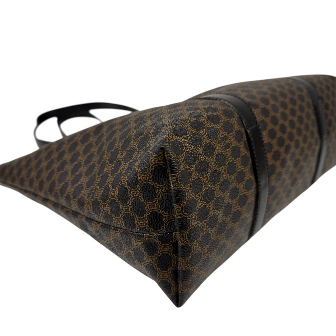 【希少】CELINE セリーヌ　ブラックマカダム トートバッグ A4収納