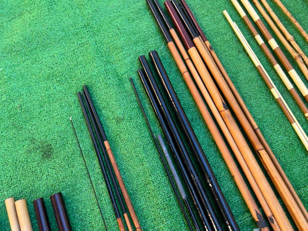 d*2様 ヘラ竿・竿掛け・竹竿 まとめ売り / 竿匠・湖友