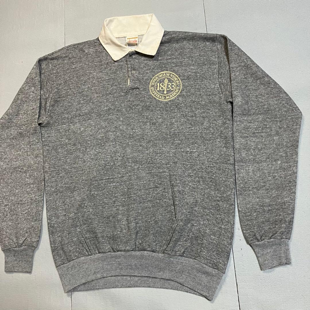 COLLEGE HOUSE USA製 70s〜80s ポケット付き ラガーシャツ