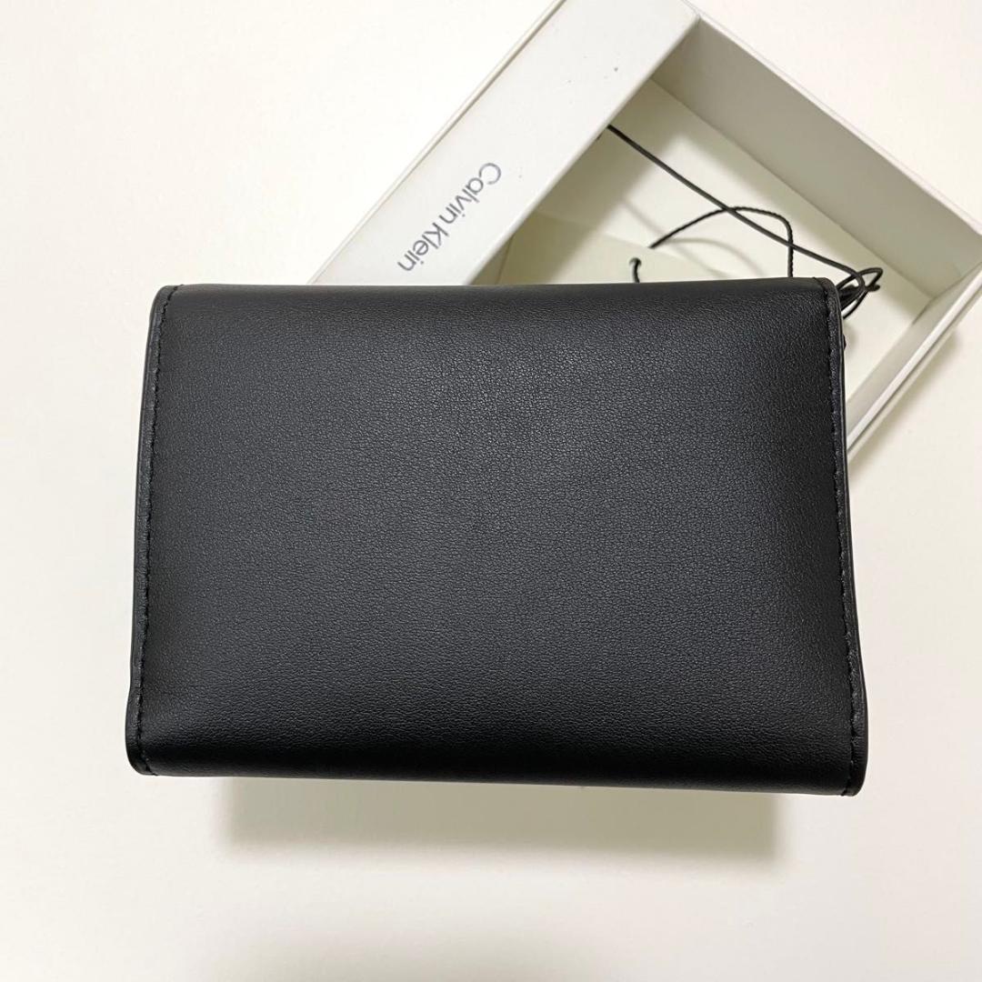 カルバンクライン 財布 ウォレット 三つ折り エンボスロゴ CK 黒 ラスト1個