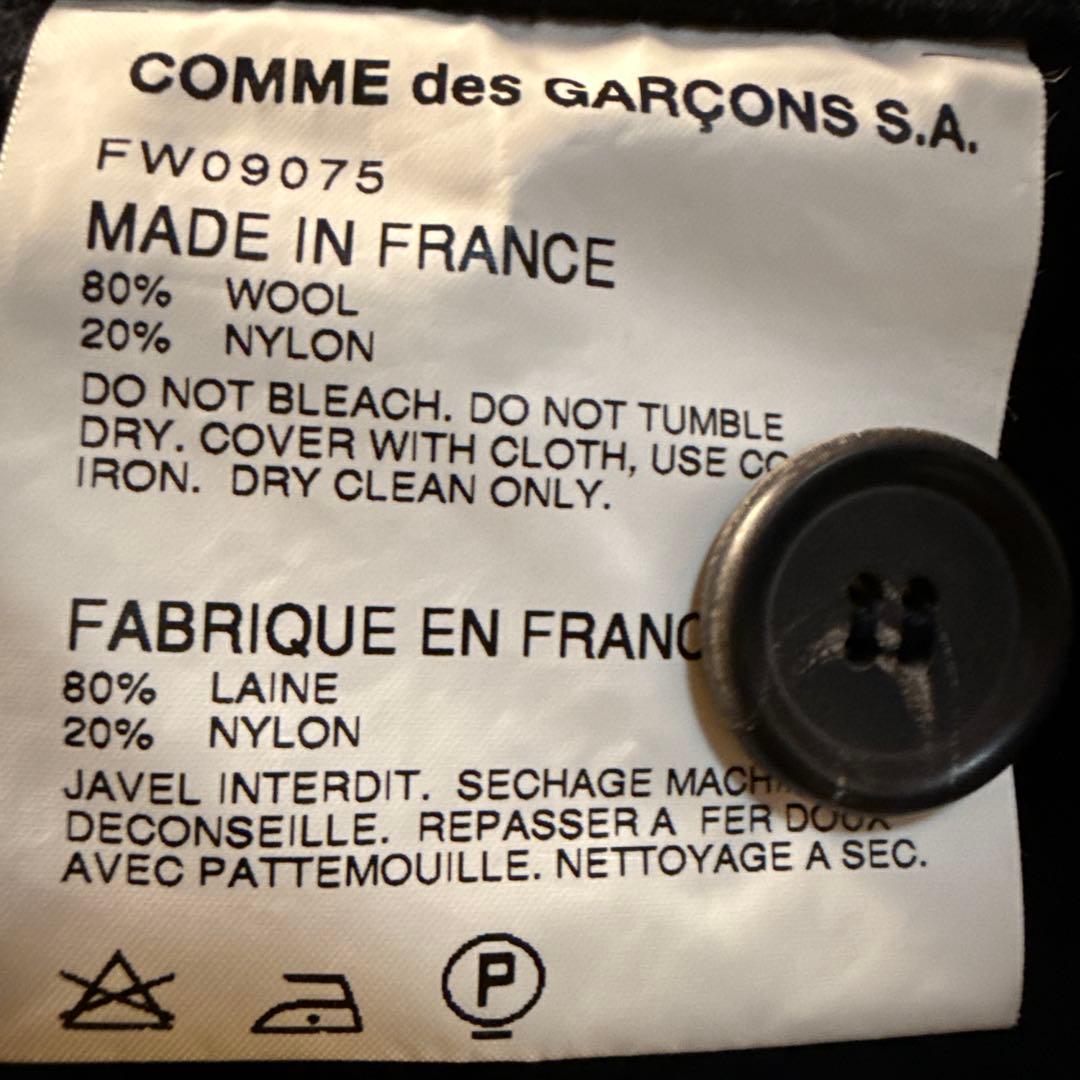 COMME des GARCONSSHIRT未使用紺ピーコート コムデギャルソン