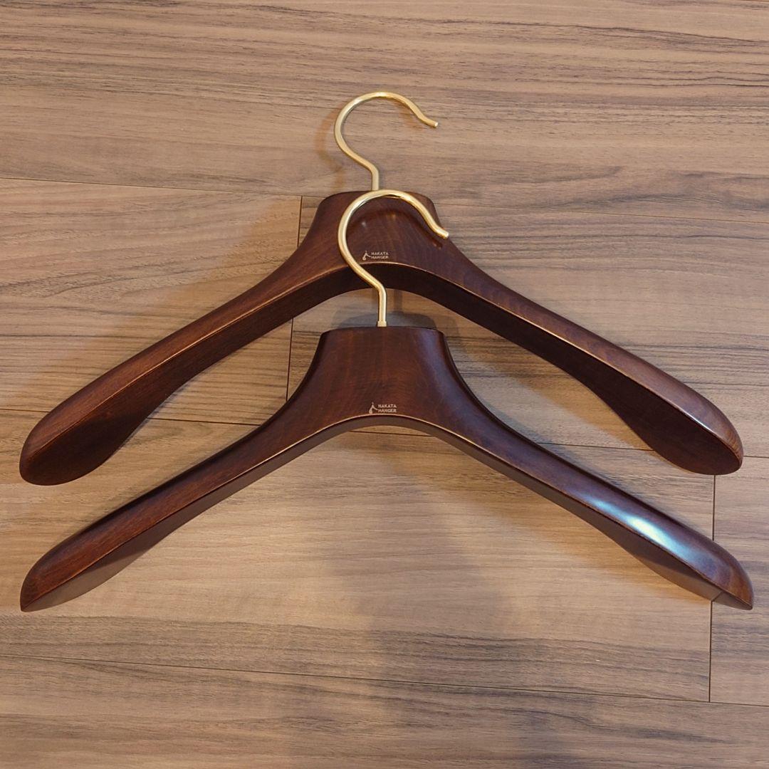 美品 ナカタハンガー AUT-05N マーズブラウン 2本セット