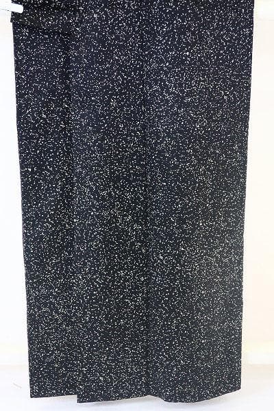 ★専用★美品 小紋 身丈159cm 黒色 シルバー 蒔糊散らし お洒落 正絹